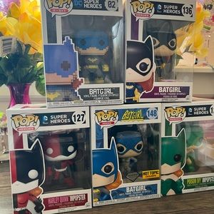 5 Batgirl Funko pop lot
